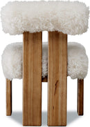 Nia - Dining Accent Chair (Set of 2) - Sheepskin And Lioness