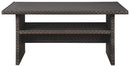 Easy Isle - RECT Multi-Use Table - Dark Brown / Beige