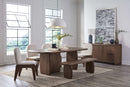 Xolani - Rectangular Acacia Wood Pedestal Table - Impala