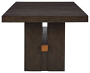 Burkhaus - Rectangular Dining Room Extension Table - Dark Brown