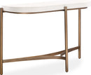 Lyon - Semi Circular Concrete And Metal Console Table