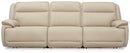 Double Deal - 3-Piece Power Reclining Sofa Sectional - Almond