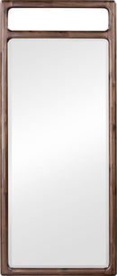 Sol - Beveled Glass Floor Mirror - Brown Spice