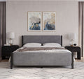 Elora - Wood And Velvet Upholstered Bed