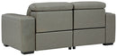 Correze - 2-Piece Power Reclining Sectional - Gray