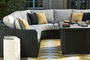 Beachcroft - 3-Piece Outdoor Sectional - Black