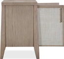 Sumire - Two Door Ash Wood Bachelor Chest - Ginger And Natural Cane