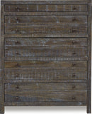 Townsend - Solid Wood Five Drawer Chest - Gunmetal (2024)