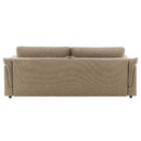 Turpin - Sofa With Sleeper, 2 Pillows & Storage - Brown Boucle