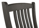 Tyler Creek - Dining UPH Side Chair (Set of 2) - Slatback - Black / Grayish Brown