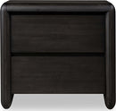 Xolani - Two Drawer Acacia Wood Nightstand - Jaguar