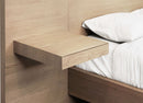 One - Coastal Modern Live Edge Wall Bed With Floating Nightstands