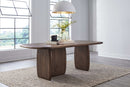 Xolani - Rectangular Acacia Wood Pedestal Table - Impala