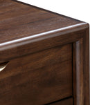Sol - Two Drawer USB-Charging Nightstand - Brown Spice