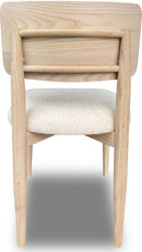 Zinnia - Wood Back Dining Chair (Set of 2) - White Sand And Dune Chenille