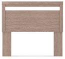 Flannia - Full Panel Headboard - Gray