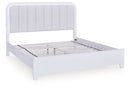 Jarlee - 4 Pc. - King Panel Bed, Dresser, Mirror And Nightstand - White