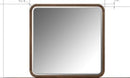 Penny Fluted - Dresser Mirror - Chocolate Mousse