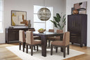 Zamba - Chenille Upholstered Acacia Wood Dining Chair (Set of 2) - Pineapple And Jaguar