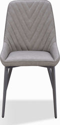 Lucia - Metal Leg Upholstered Synthetic Leather Dining Chair (Set of 2)