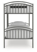 Lanceburg - 3 Pc. - Twin Over Twin Bunk Bed And 2 Mattresses - Gray