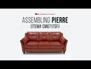  Furniture of America Pierre Stationary Leatherette Sofa CM6717BR-SF-PK EXTERNAL_VIDEO 1