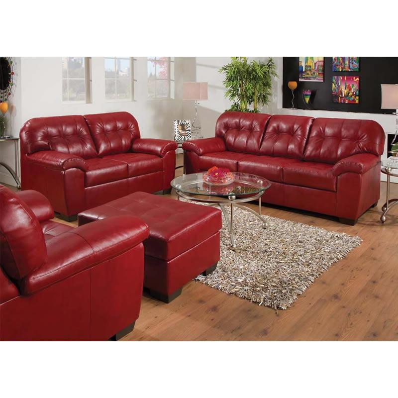 Acme Furniture Shi Stationary Bonded Leather Loveseat 50636 IMAGE 2