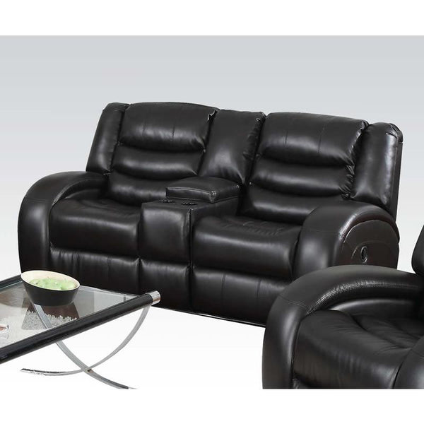 Acme Furniture Dacey Reclining Bonded Leather Match Loveseat 50743 IMAGE 1