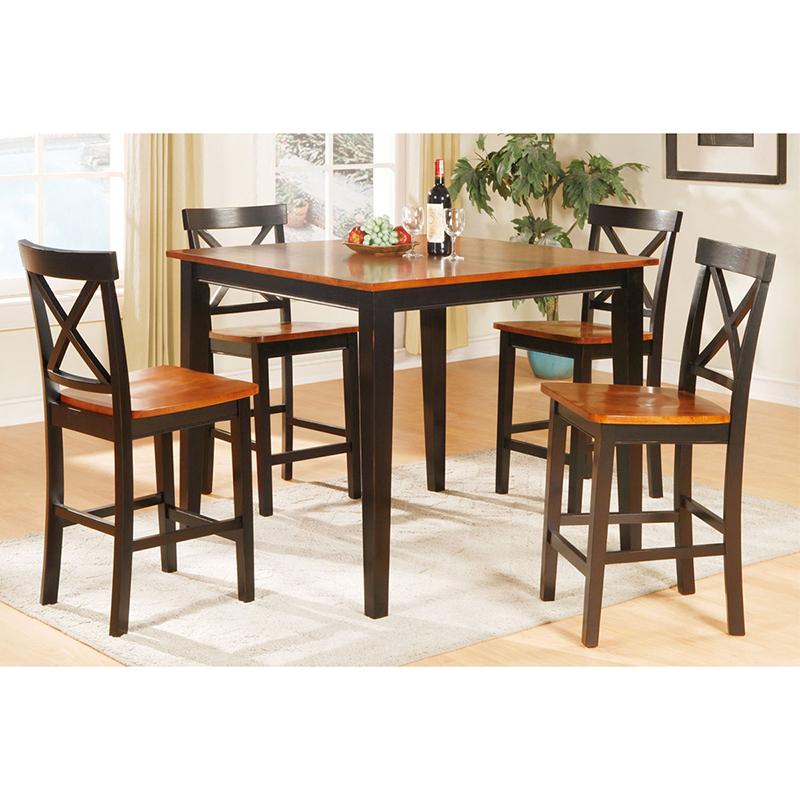 Poundex Square Counter Height Dining Table F2253-T IMAGE 2