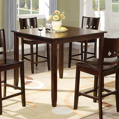 Poundex Square Counter Height Dining Table F2243-T IMAGE 1
