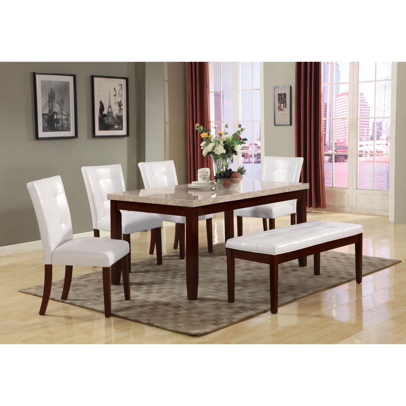 Acme Furniture Britney Dining Table with Marble Top 17058 IMAGE 5