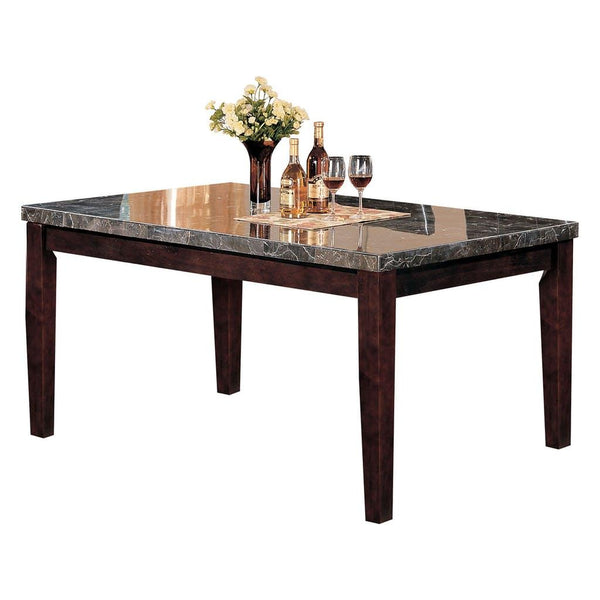 Acme Furniture Danville Dining Table with Faux Marble Top 07058 IMAGE 1