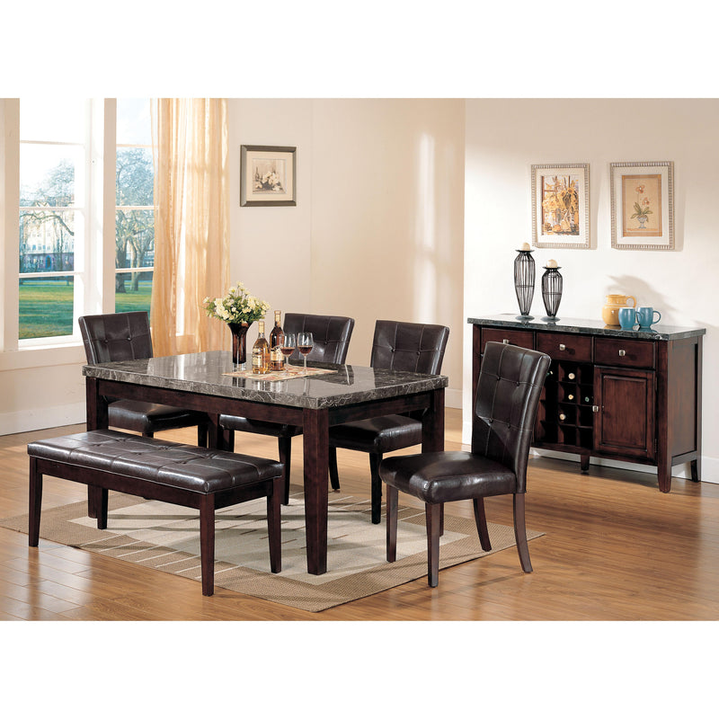 Acme Furniture Danville Dining Table with Faux Marble Top 07058 IMAGE 3
