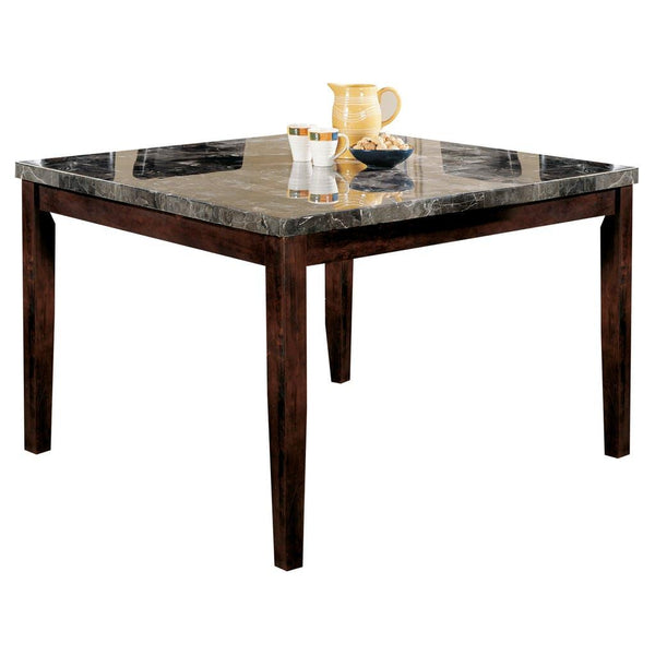 Acme Furniture Square Danville Counter Height Dining Table with Marble Top 07059 IMAGE 1
