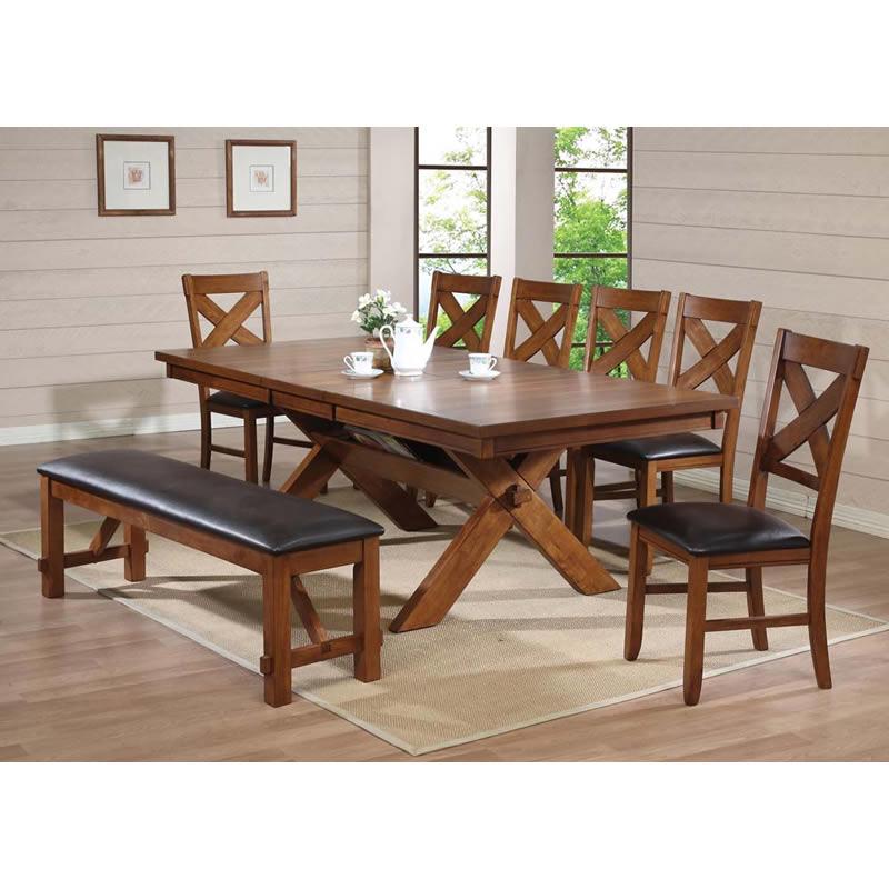Acme Furniture Apollo Dining Table with Trestle Base 70000 IMAGE 2