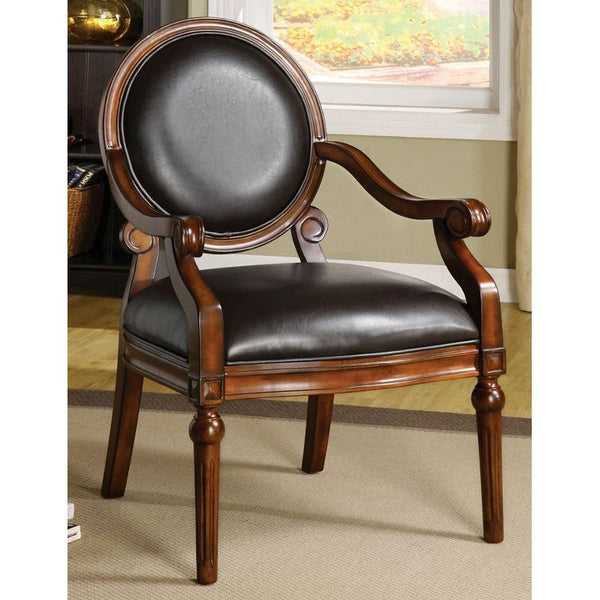 Furniture of America West Point Stationary Fabric Accent Chair CM-AC6910 IMAGE 1