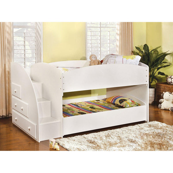 Furniture of America Kids Beds Loft Bed CM-BK921WH-T-BED IMAGE 1