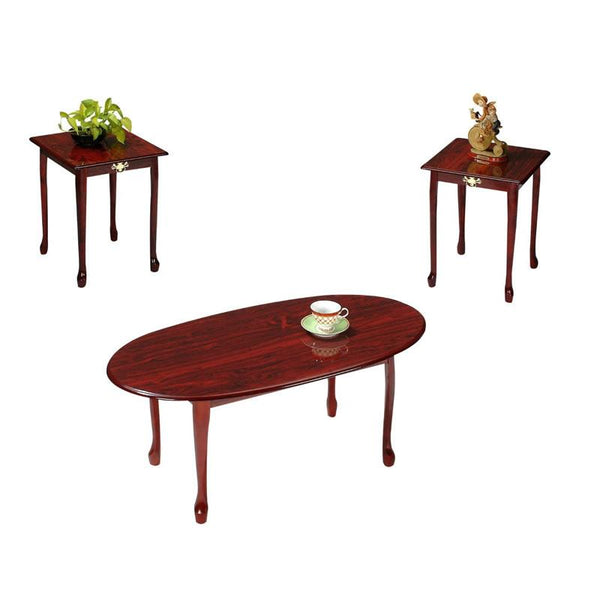 Acme Furniture Queen Anne Occasional Table Set 02075-CH IMAGE 1
