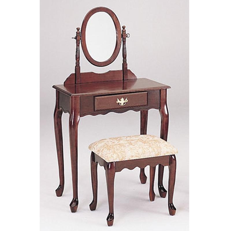 Acme Furniture 1-Drawer Vanity Set 02337A-CHERRY IMAGE 2