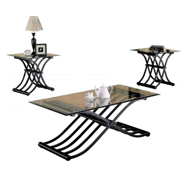 Acme Furniture Wave Occasional Table Set 02708 IMAGE 1