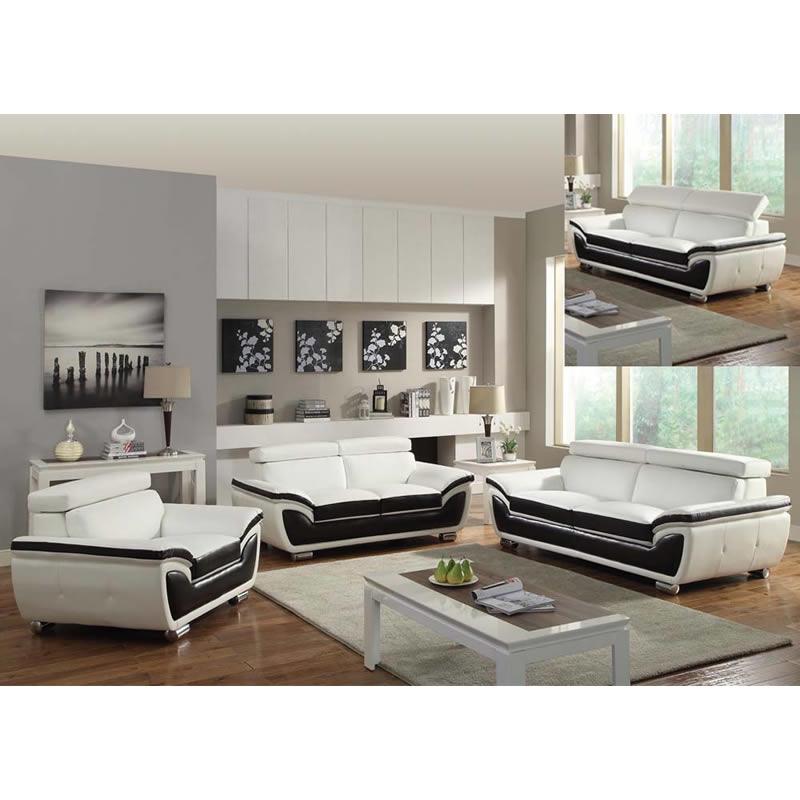 Acme Furniture Olina Stationary Bonded Leather Loveseat 50146 IMAGE 2