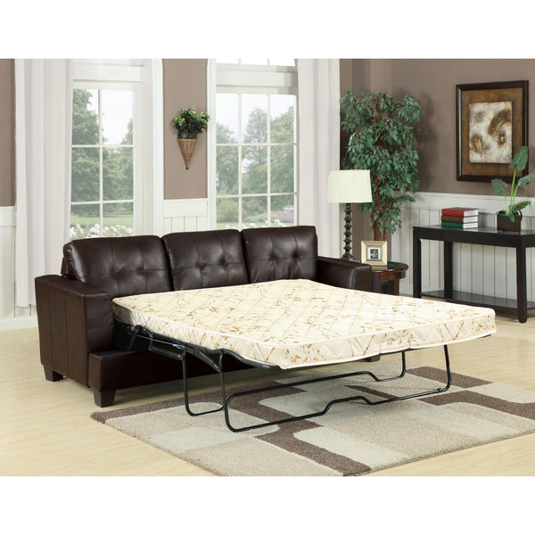 Acme Furniture Platinum Bonded Leather Queen Sleeper 15060 IMAGE 1