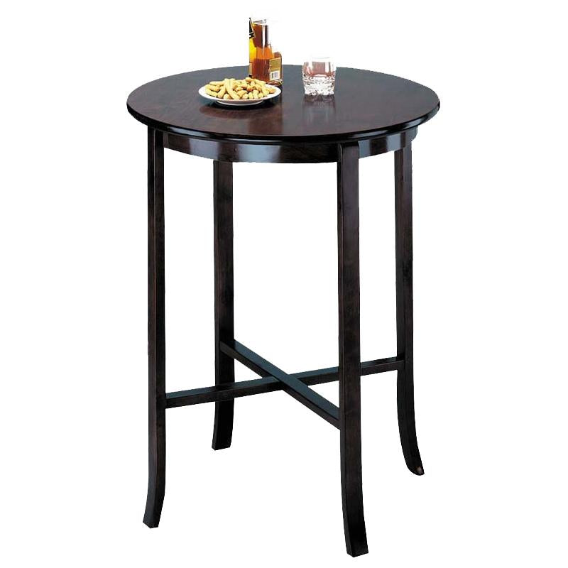 Acme Furniture Round Pub Height Dining Table with Trestle Base 07255 IMAGE 1