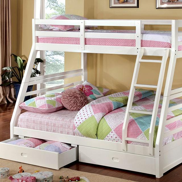 Furniture of America Kids Beds Bunk Bed CM-BK588WH-BED IMAGE 2