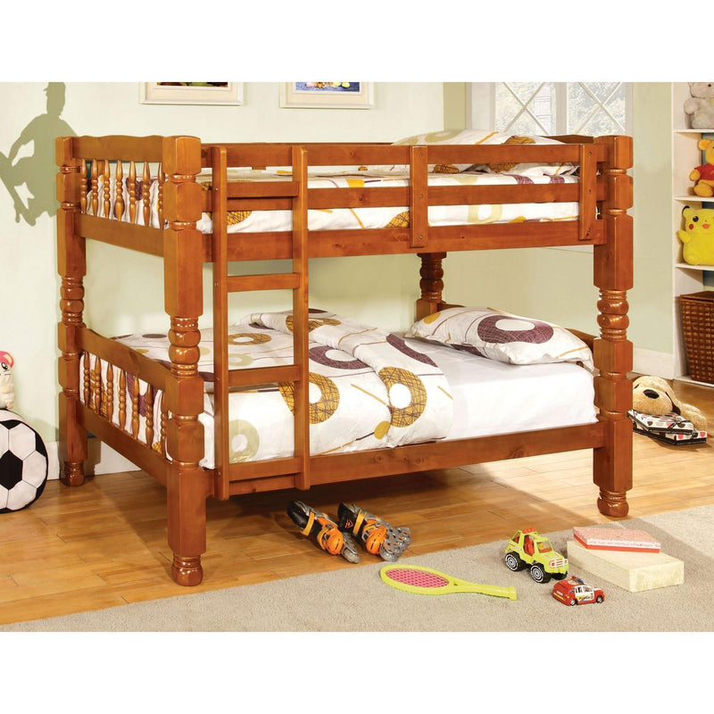 Furniture of America Kids Beds Bunk Bed CM2527OAK-BED IMAGE 2