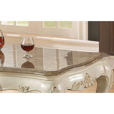 Acme Furniture Chantelle Dining Table with Marble Top 63540 IMAGE 2