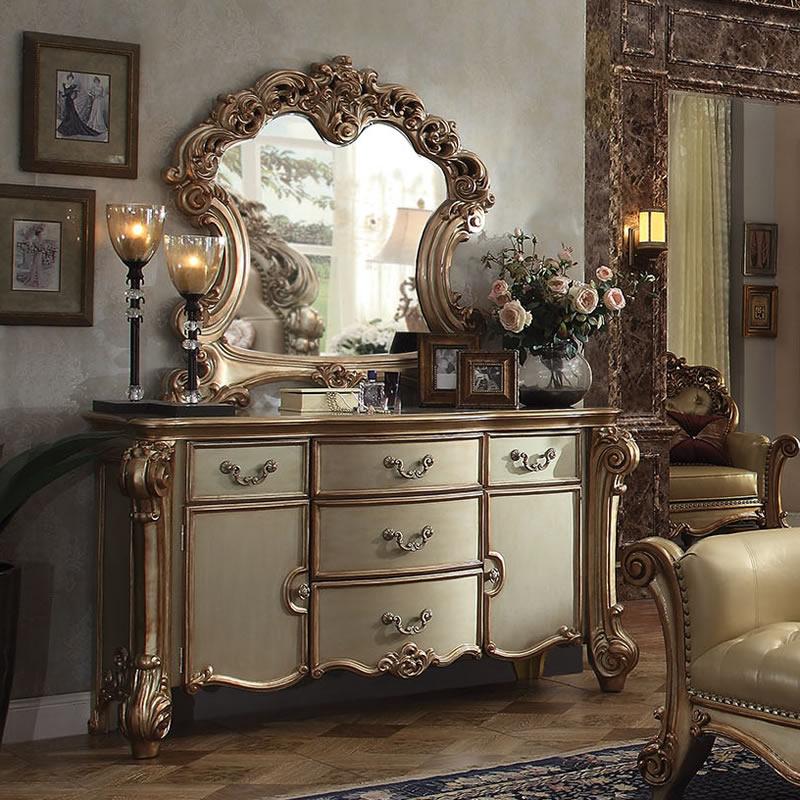 Acme Furniture Vendome Arched Dresser Mirror 23004 IMAGE 3