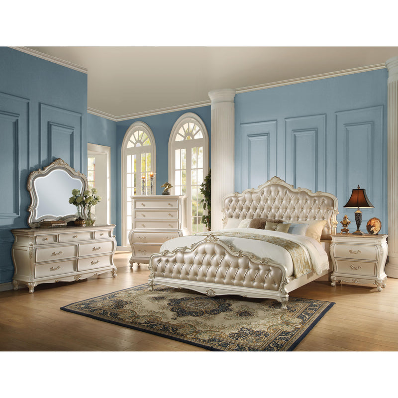 Acme Furniture Chantelle Queen Upholstered Panel Bed 23540Q IMAGE 3
