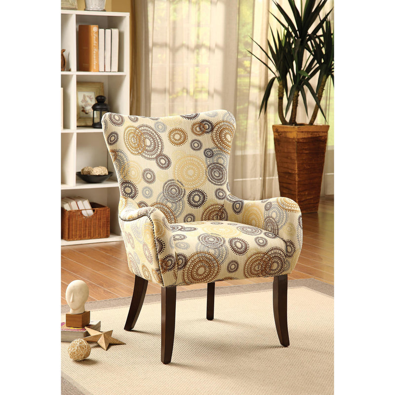 Acme Furniture Gabir Stationary Fabric Accent Chair 59077 IMAGE 1