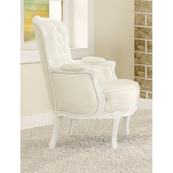 Acme Furniture Cain Stationary Polyurethane Accent Chair 59147 IMAGE 1